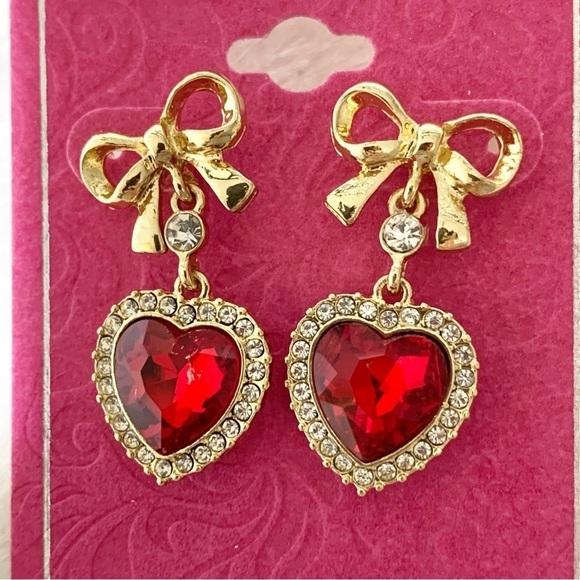 NWT Charter Club heart earrings ❤️💕♥️💙 - Picture 4 of 6